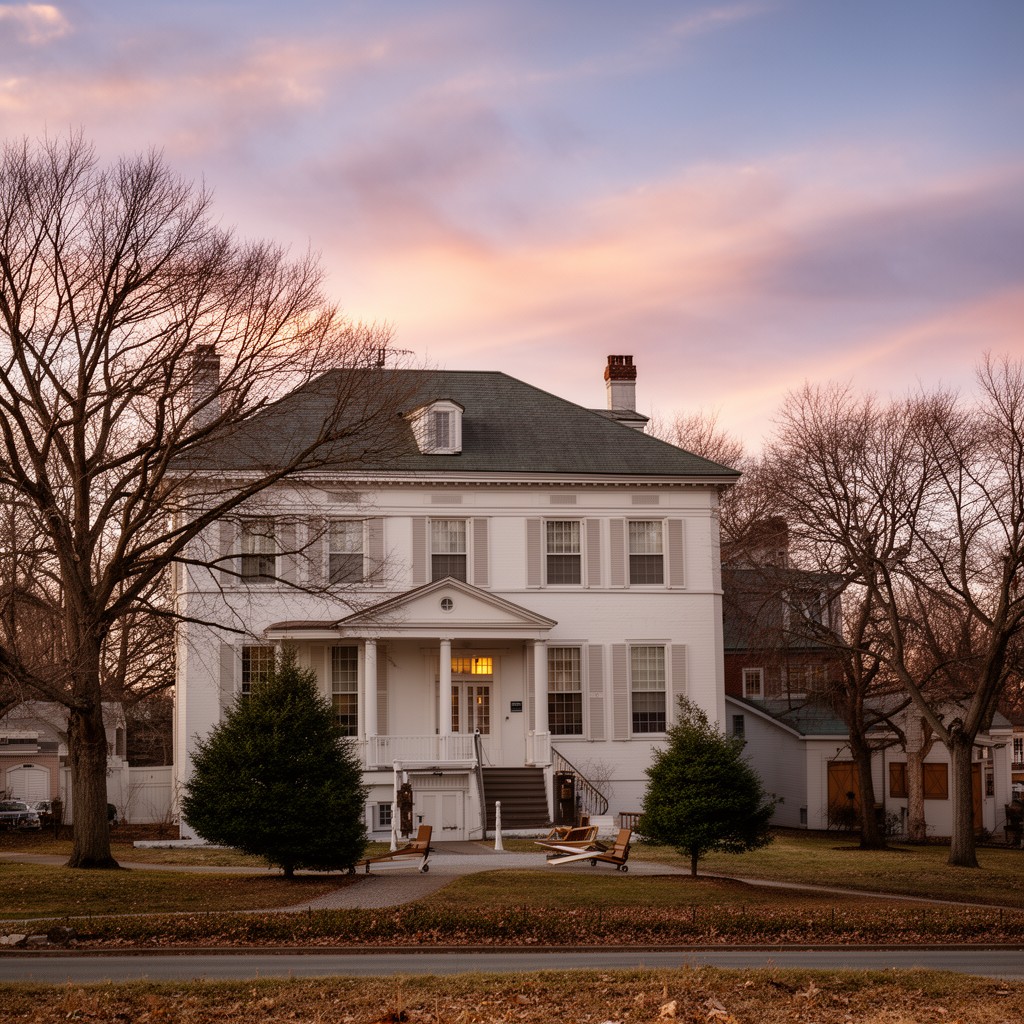 AI-generated illustration of Ford Mansion headquarters