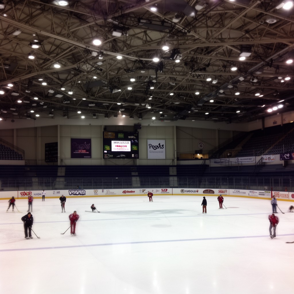 AI-generated illustration of Peaks Ice Arena