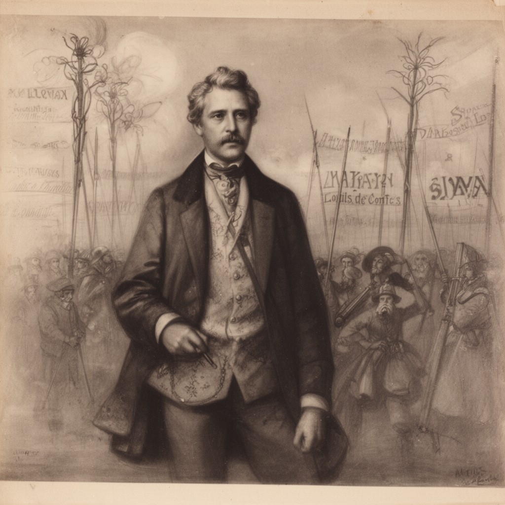 AI-generated illustration of Sieur Louis de Conte