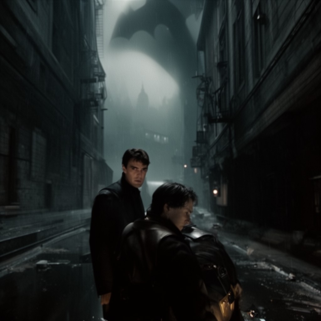 AI-generated illustration of Batman Begins
