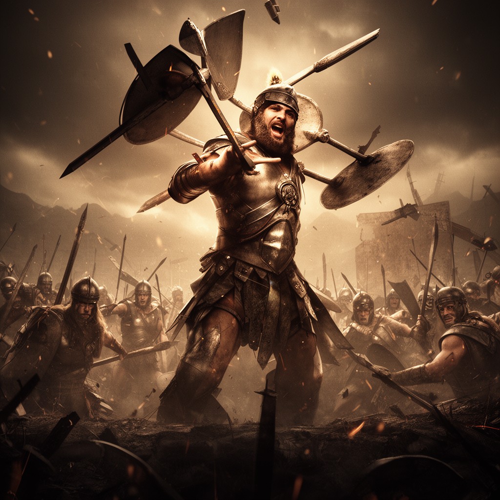 AI-generated illustration of 300