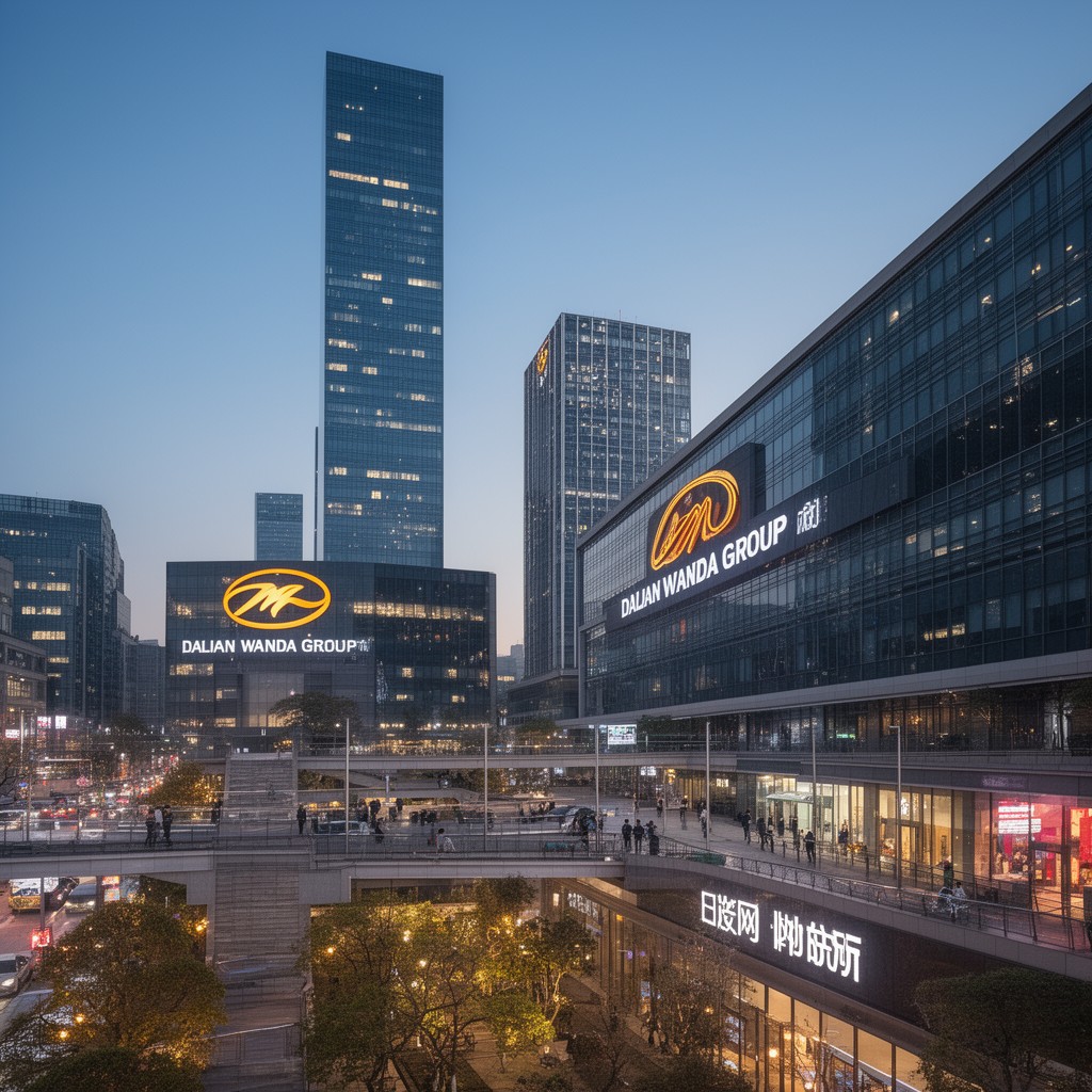 AI-generated illustration of Dalian Wanda Group