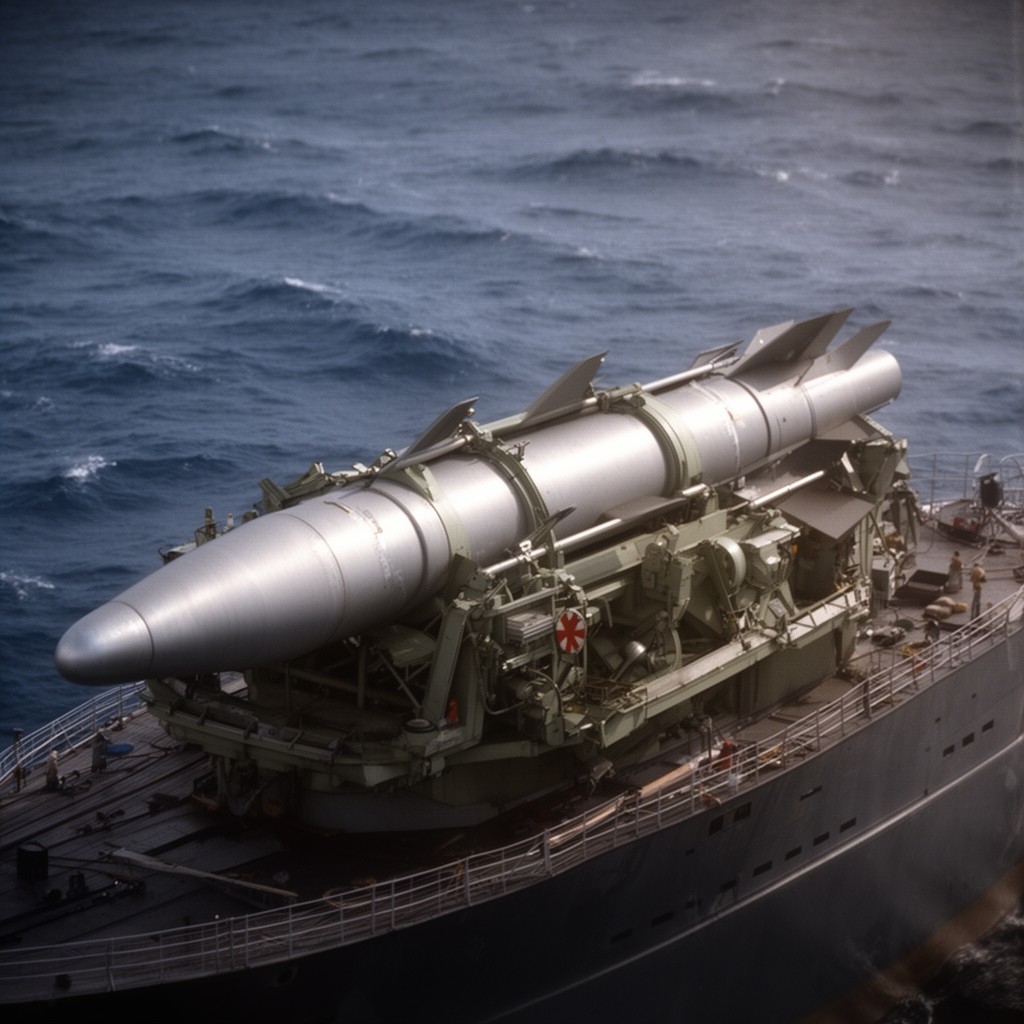 AI-generated illustration of Trident nuclear missile system