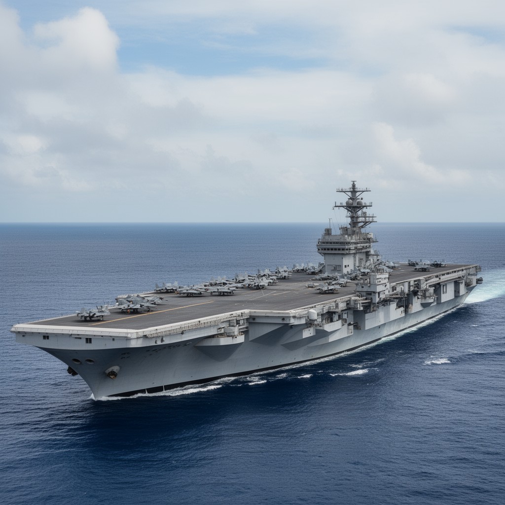 AI-generated illustration of Queen Elizabeth-class aircraft carriers