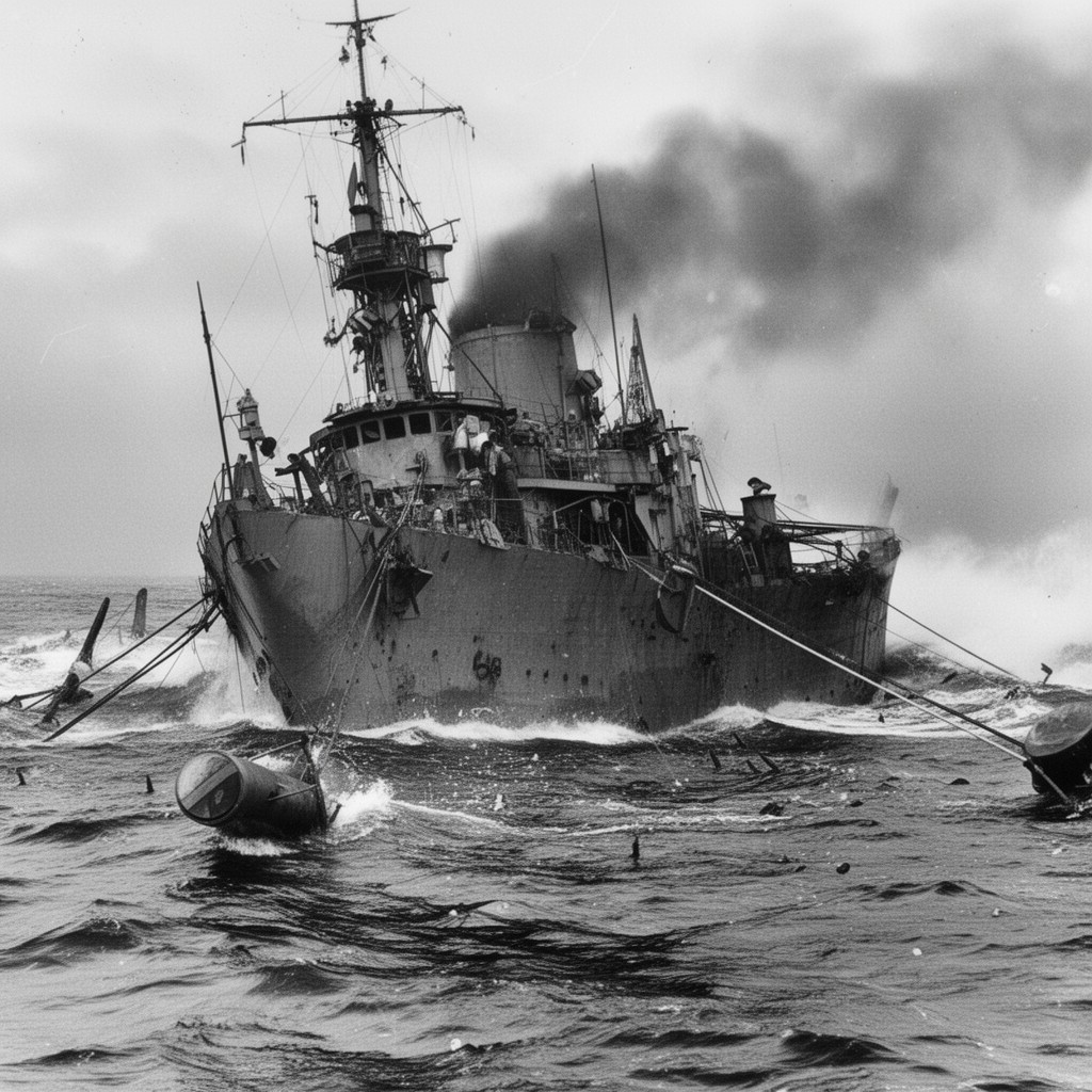 AI-generated illustration of Sinking of ARA General Belgrano