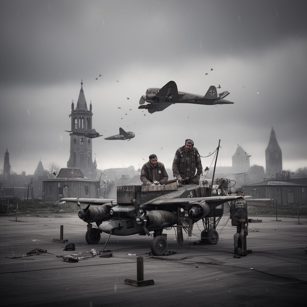 AI-generated illustration of Bomber Wing 53