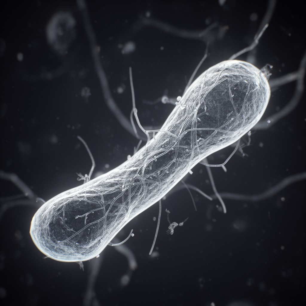 AI-generated illustration of Nanoarchaeota