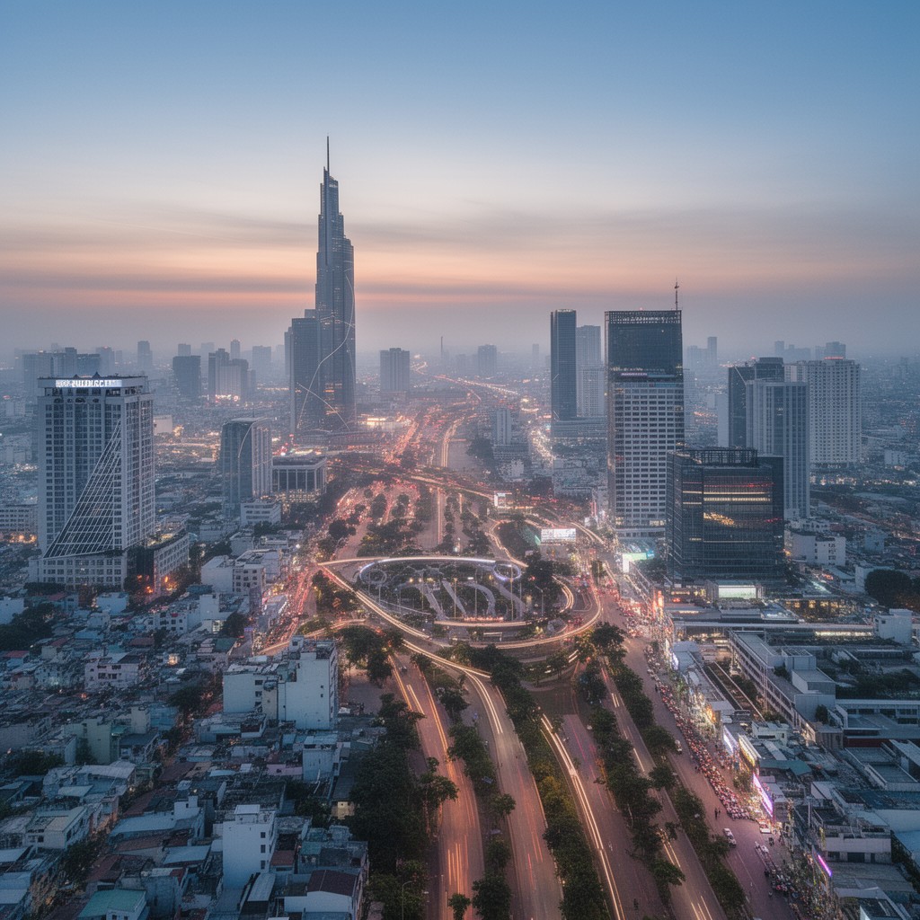 AI-generated illustration of Thu Duc City
