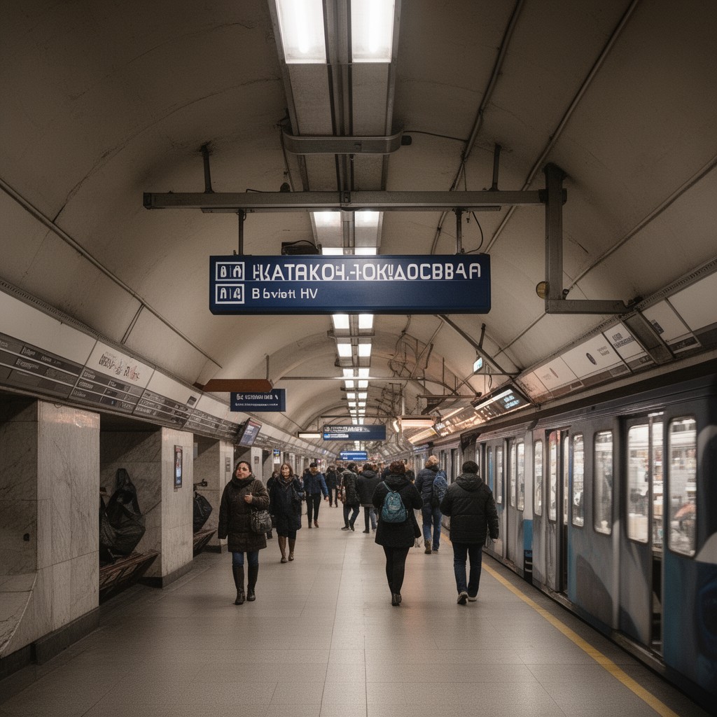 AI-generated illustration of Arbatsko–Pokrovskaya Line