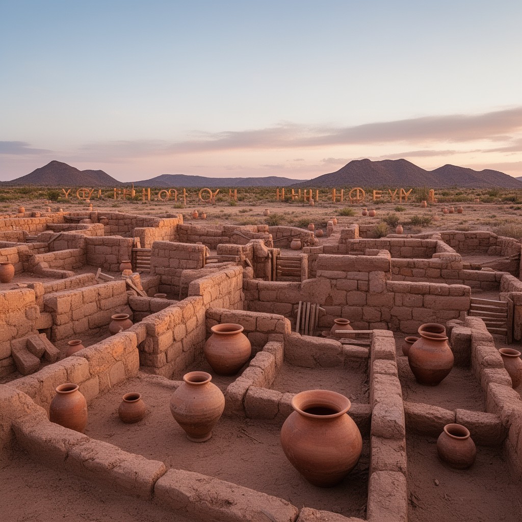 AI-generated illustration of Hohokam culture