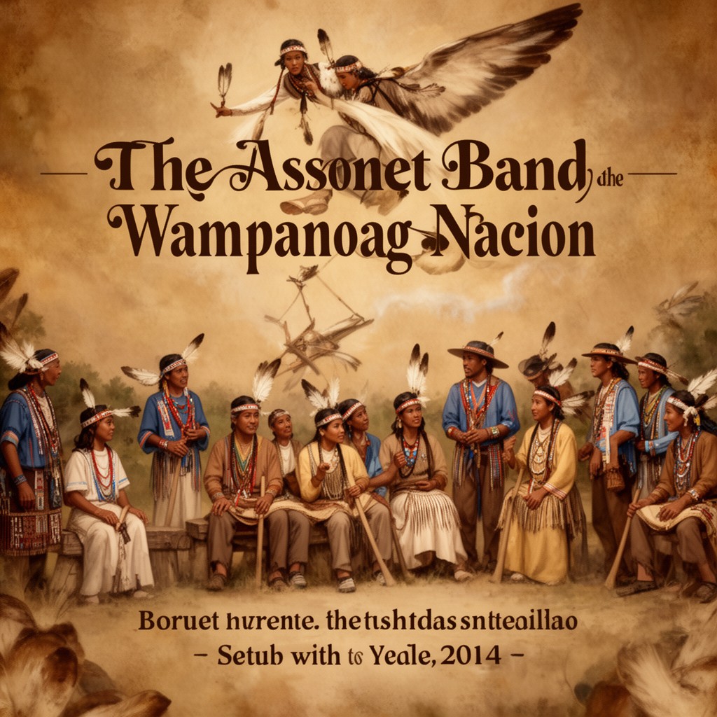 AI-generated illustration of Assonet Band of the Wampanoag Nation