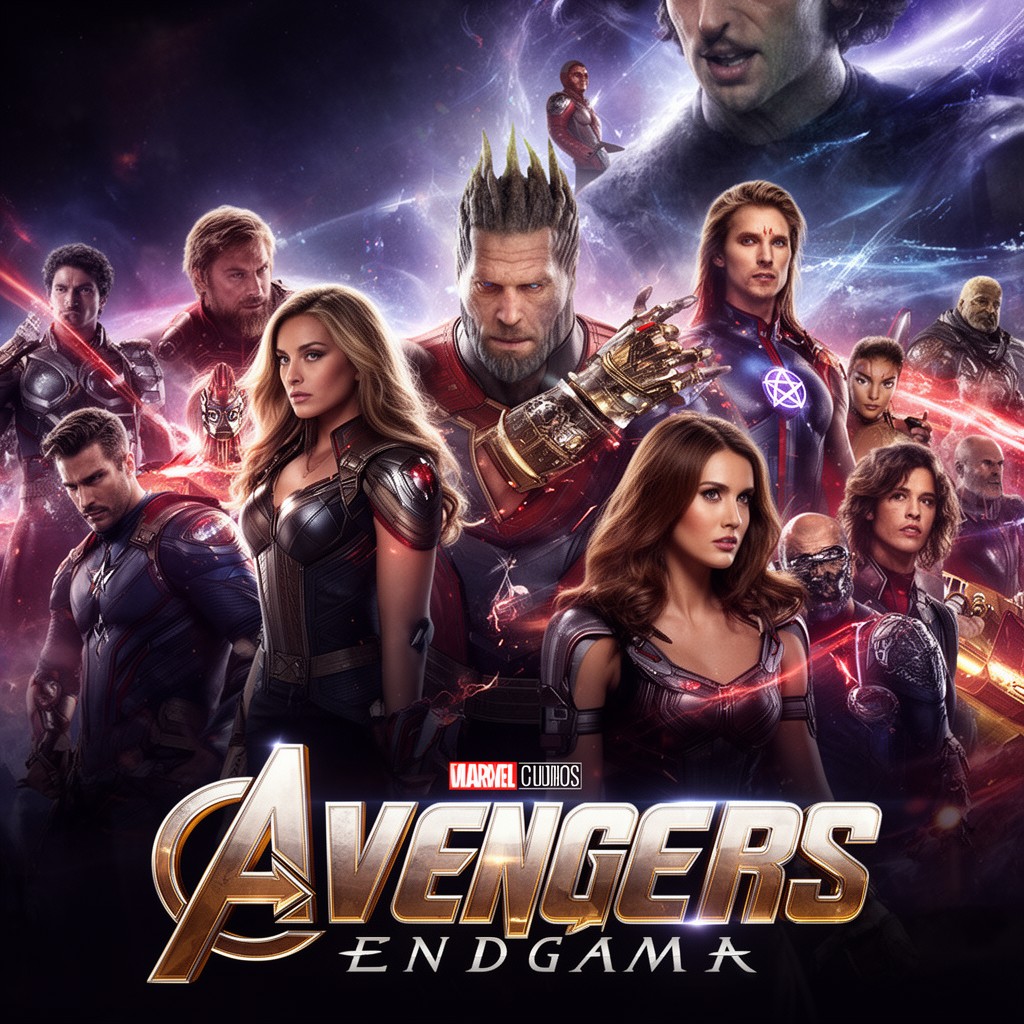 AI-generated illustration of Avengers: Endgame
