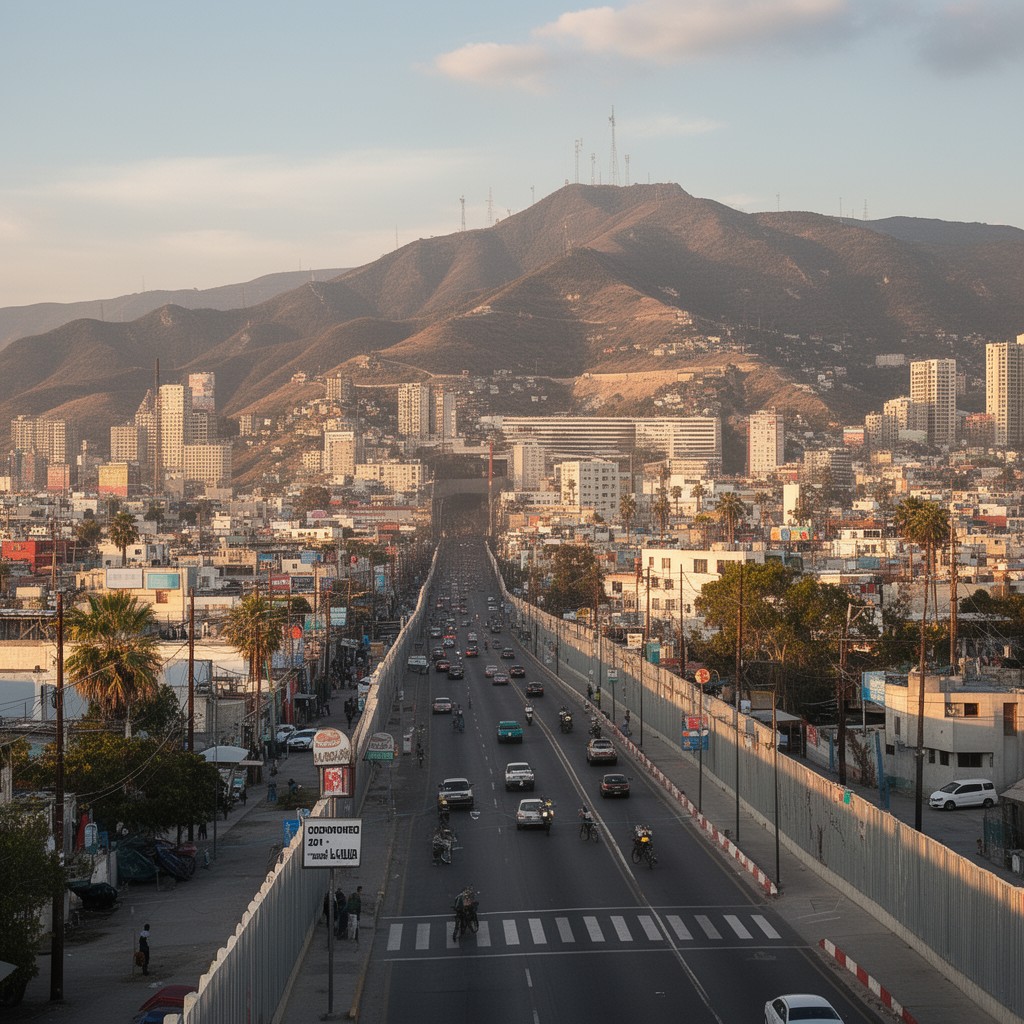 AI-generated illustration of Colonia Federal, Tijuana