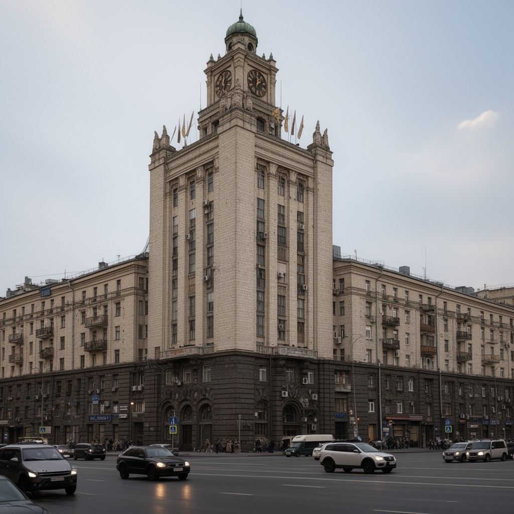 AI-generated illustration of Lubyanka Building