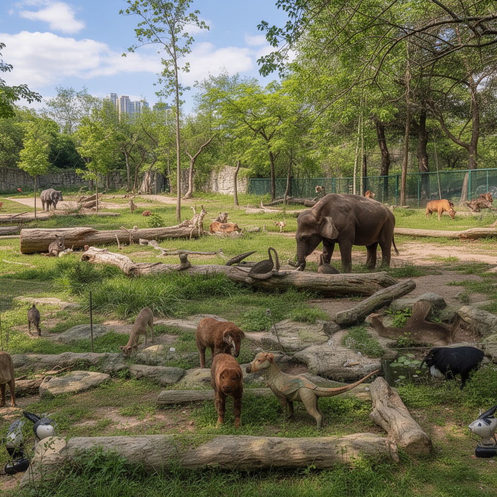 AI-generated illustration of Cleveland Metroparks Zoo