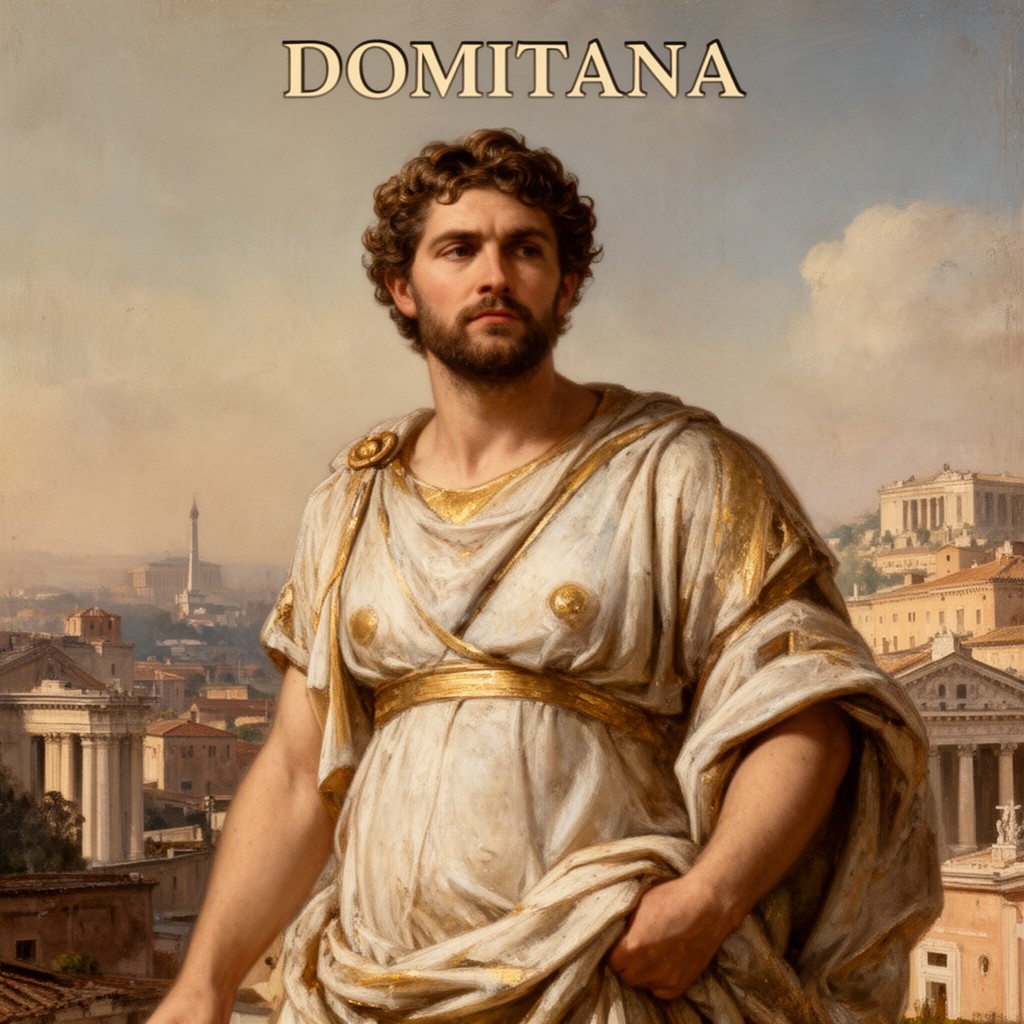 AI-generated illustration of Domitian