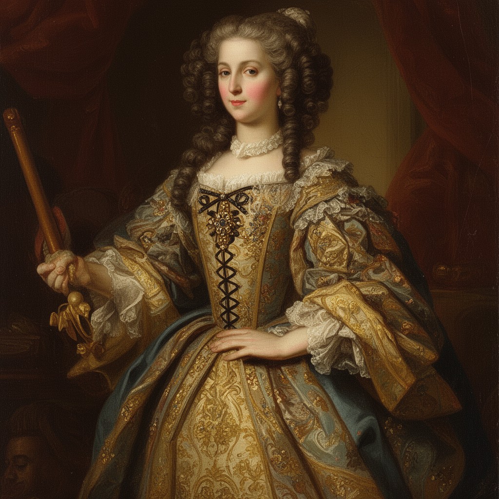 AI-generated illustration of Mary of Modena