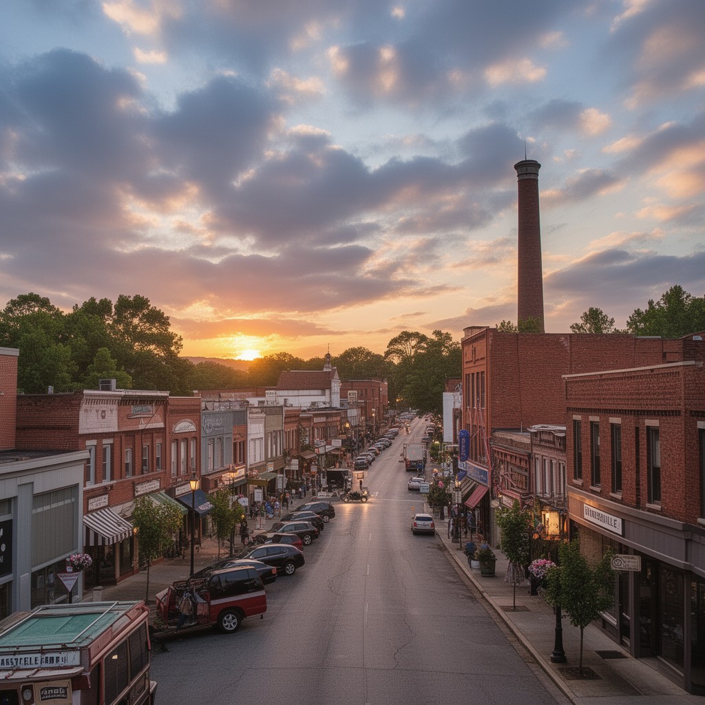 AI-generated illustration of Gainesville, Georgia