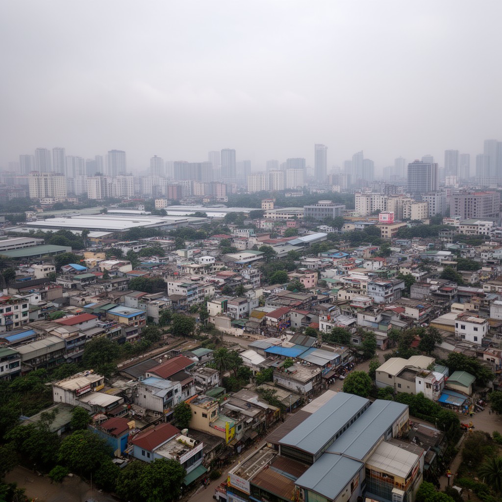 AI-generated illustration of Thanh Trì District
