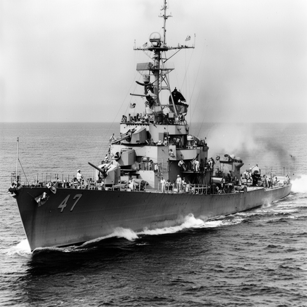 AI-generated illustration of USS Morris (DD-417)