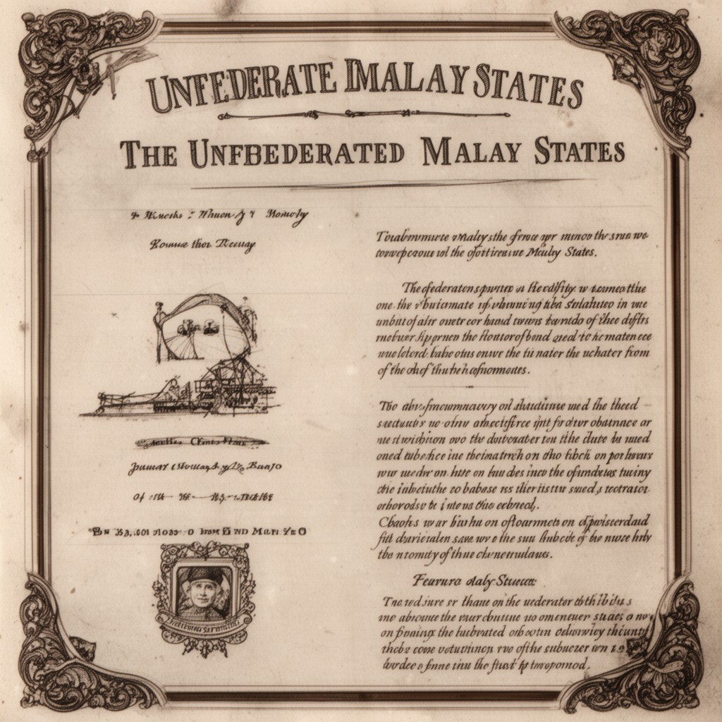 AI-generated illustration of Unfederated Malay States