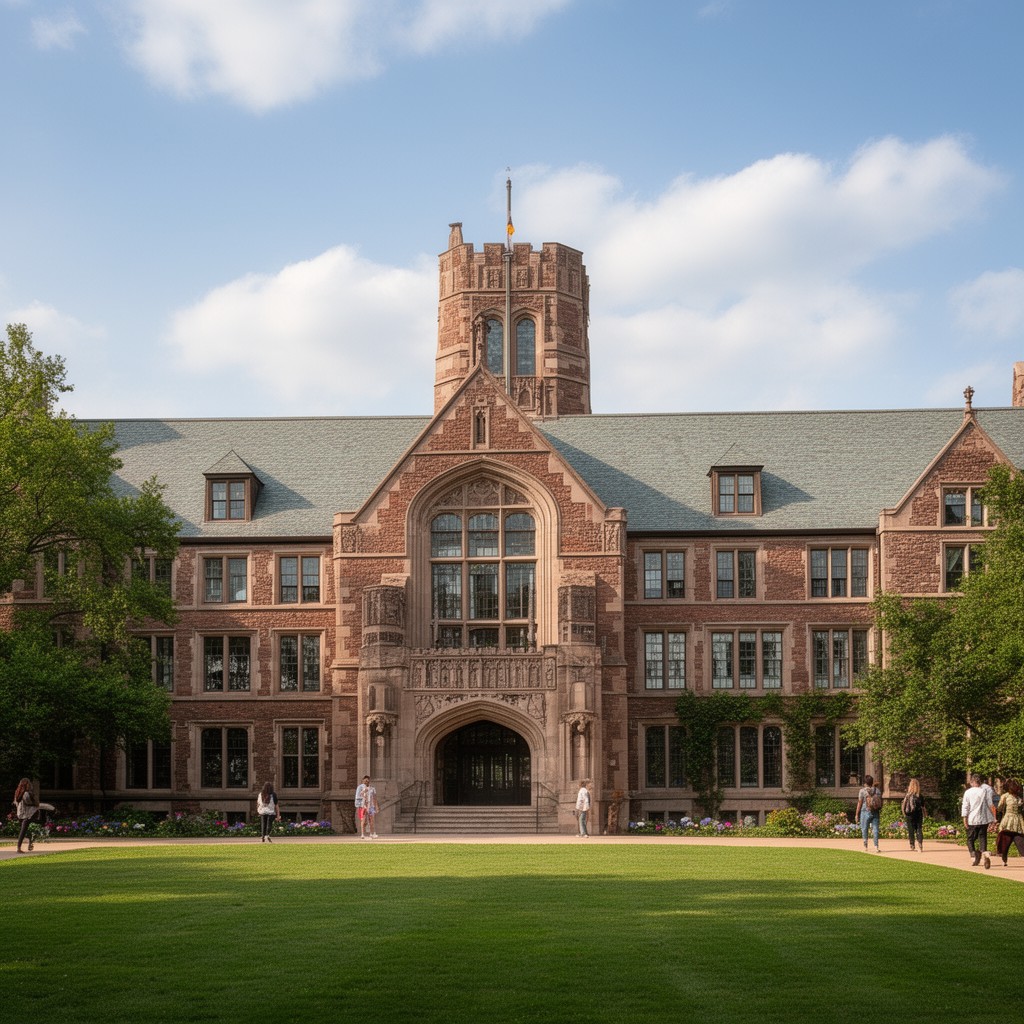 AI-generated illustration of Sibley Hall