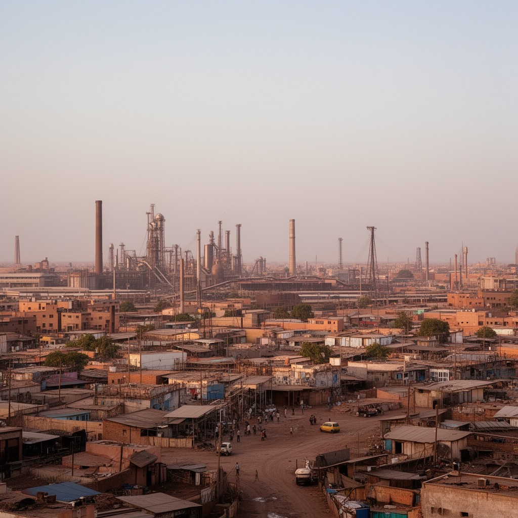 AI-generated illustration of Khartoum North