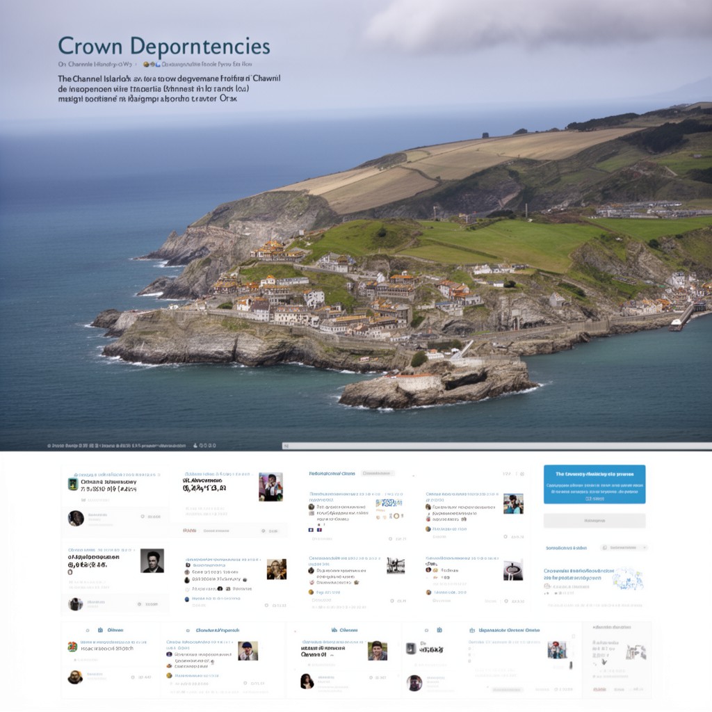 AI-generated illustration of Channel Islands (crown dependencies)
