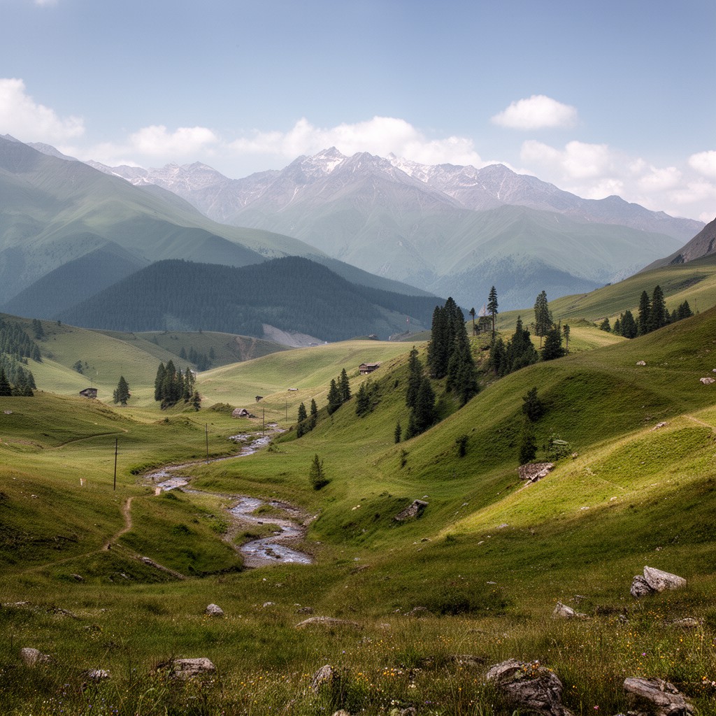 AI-generated illustration of South Ossetia