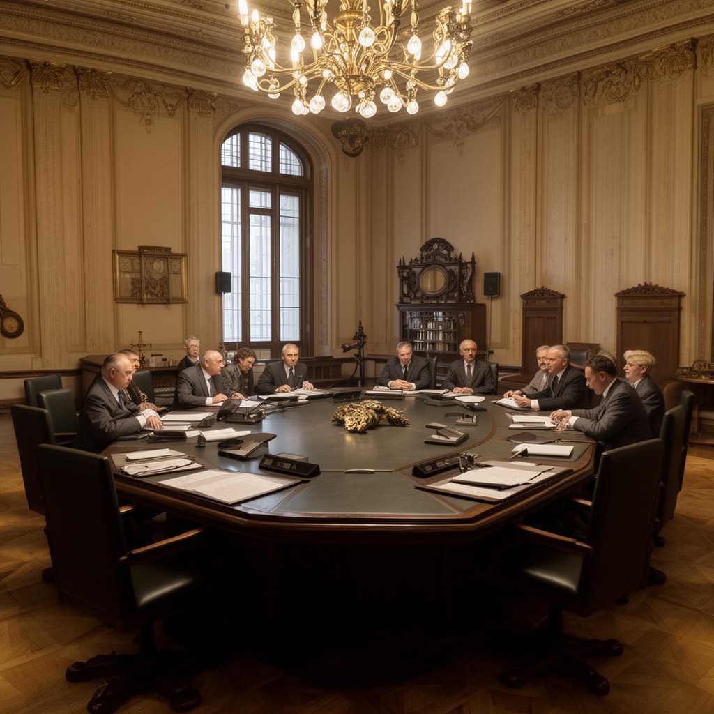 AI-generated illustration of Cabinet Room