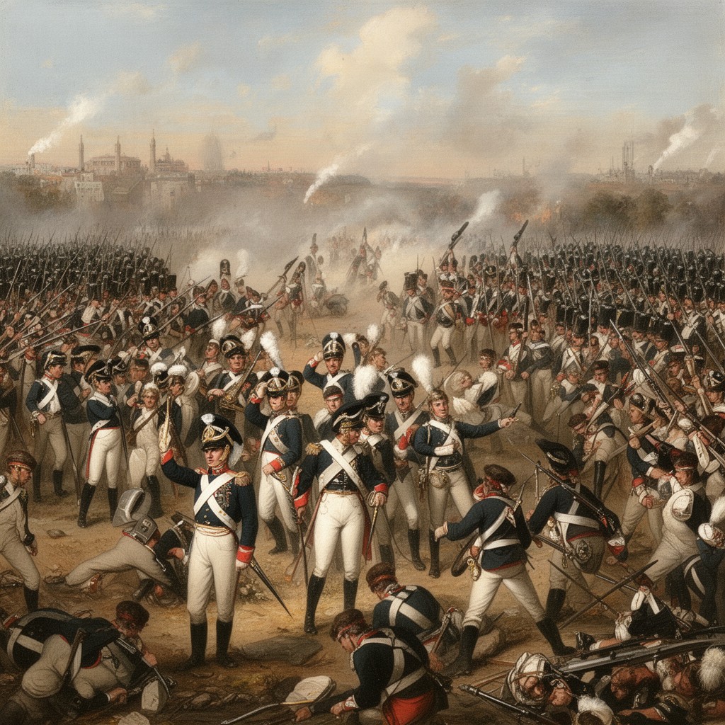 AI-generated illustration of Napoleonic Wars