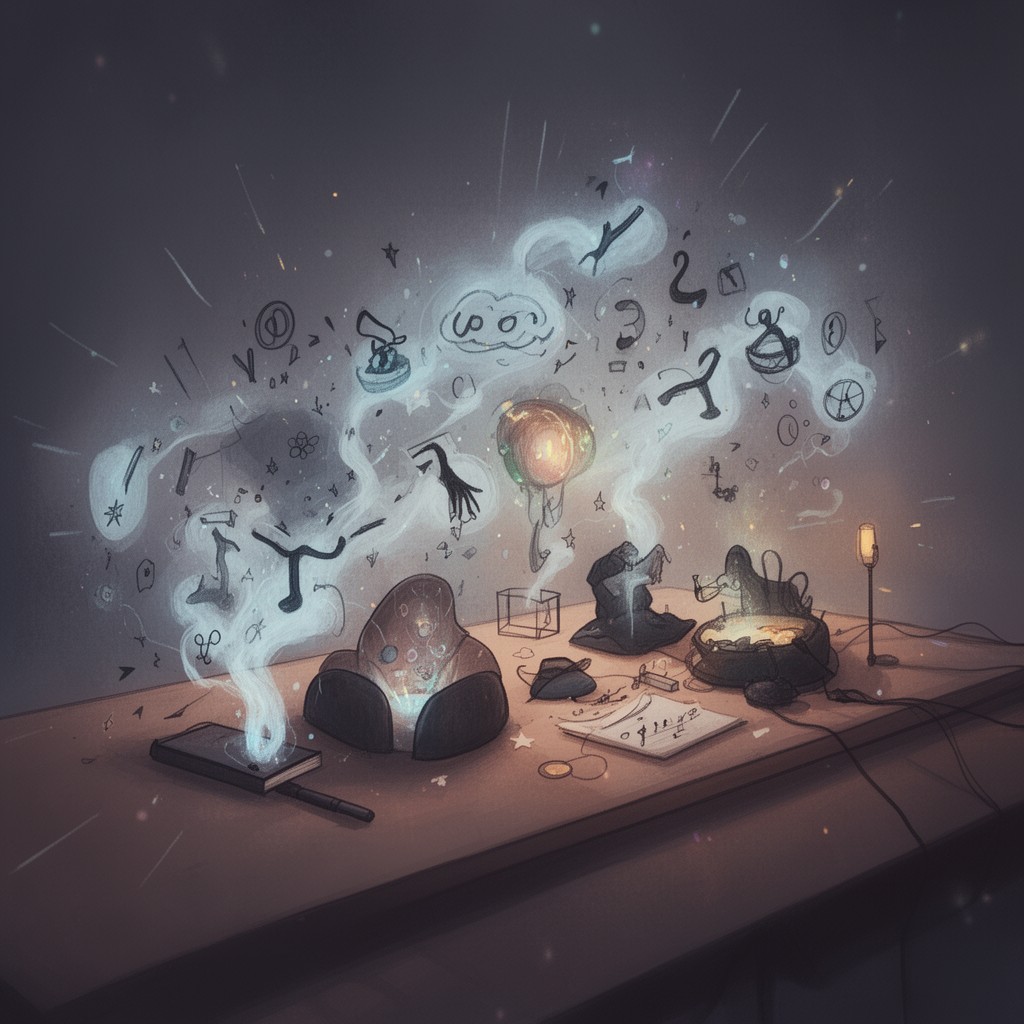 AI-generated illustration of noögenic neurosis