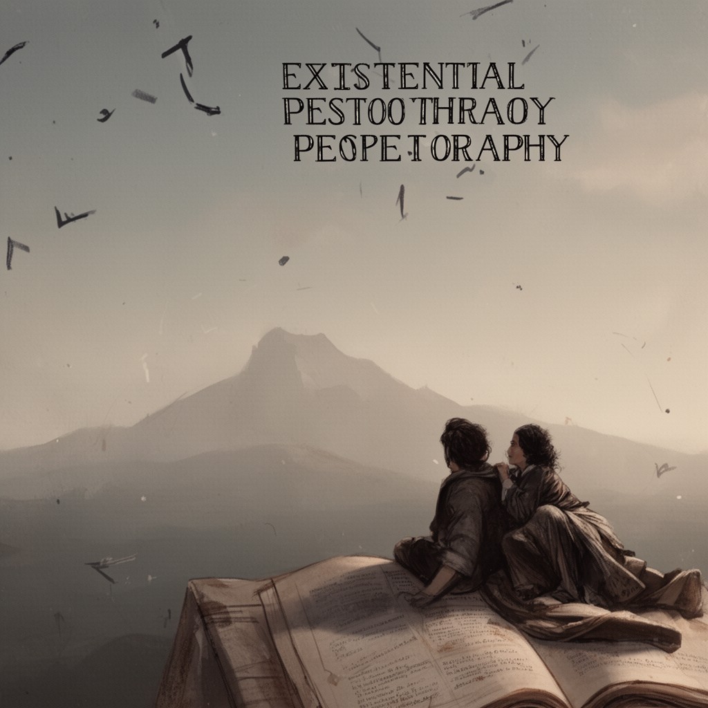 AI-generated illustration of existential psychotherapy