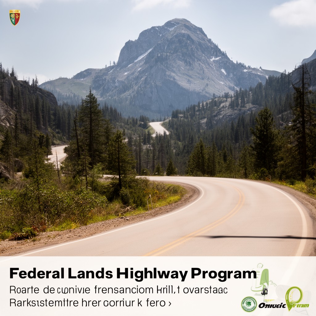 AI-generated illustration of Federal Lands Highway Program