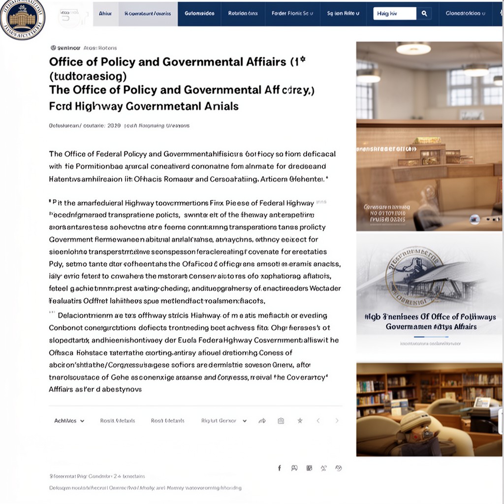 AI-generated illustration of Office of Policy and Governmental Affairs