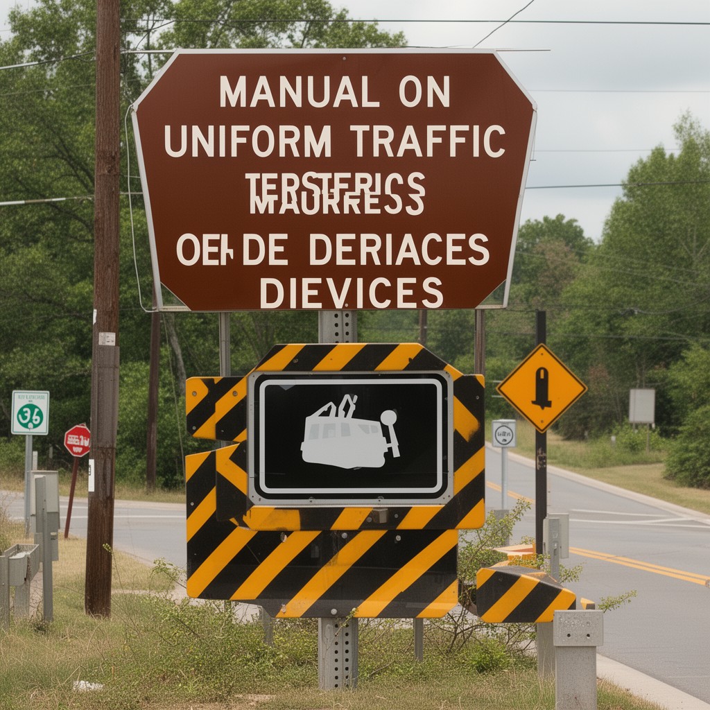 AI-generated illustration of Manual on Uniform Traffic Control Devices