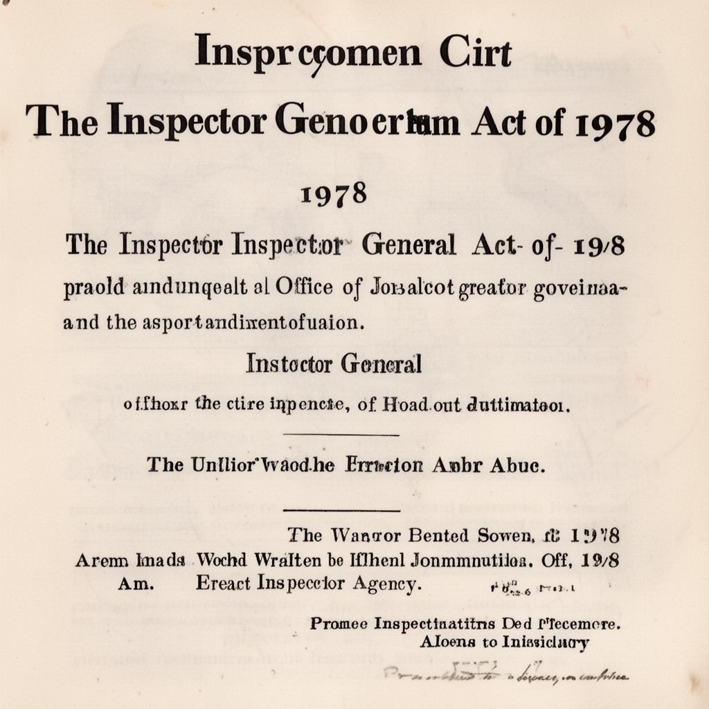 AI-generated illustration of Inspector General Act of 1978