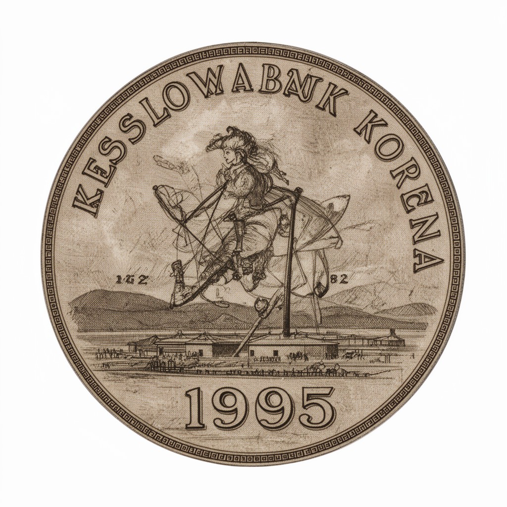 AI-generated illustration of Czechoslovak koruna