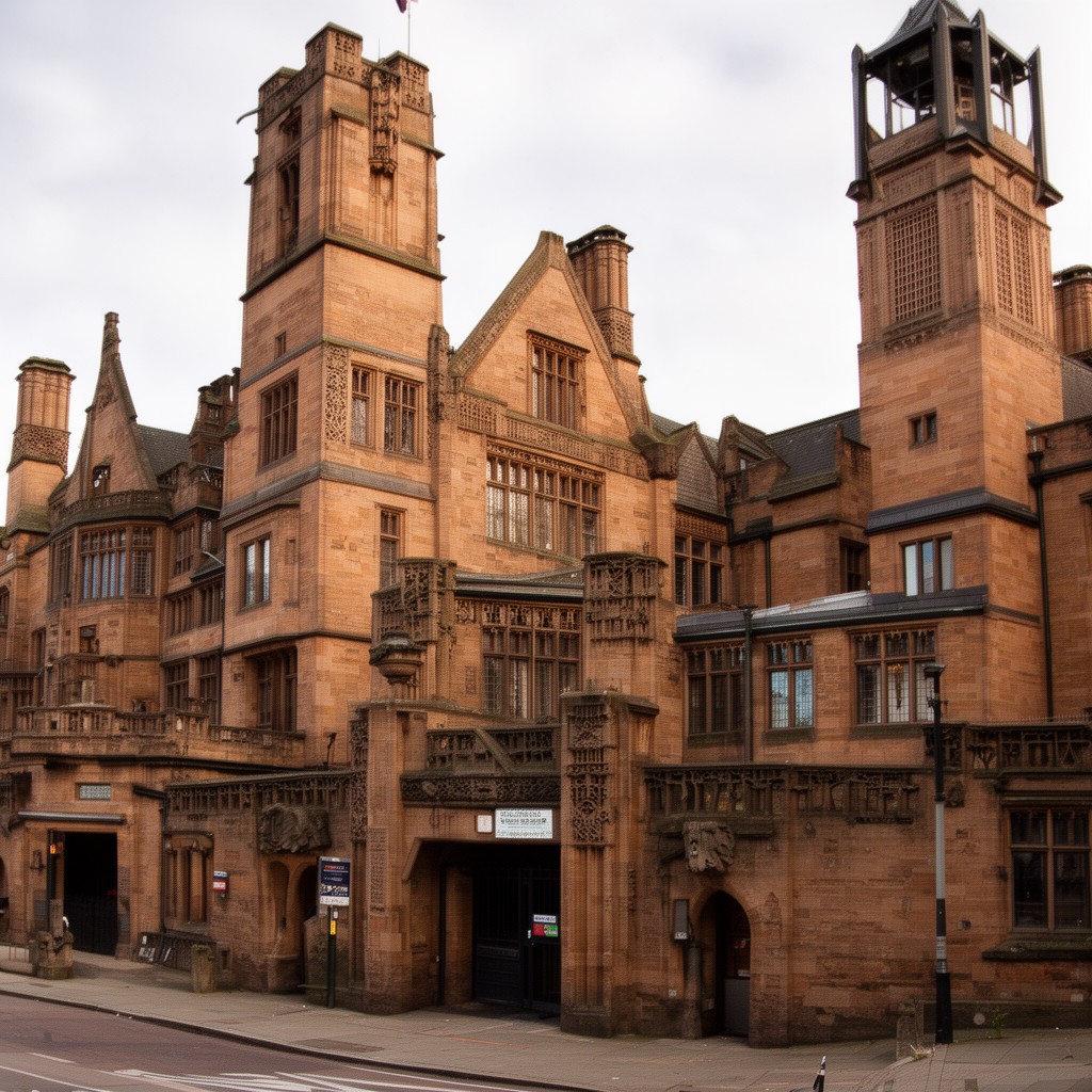 AI-generated illustration of Glasgow School of Art