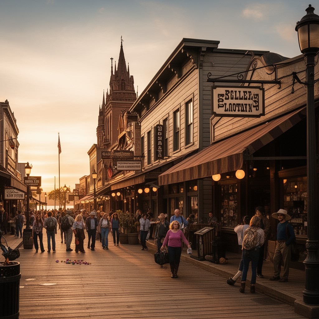 AI-generated illustration of Old Sacramento