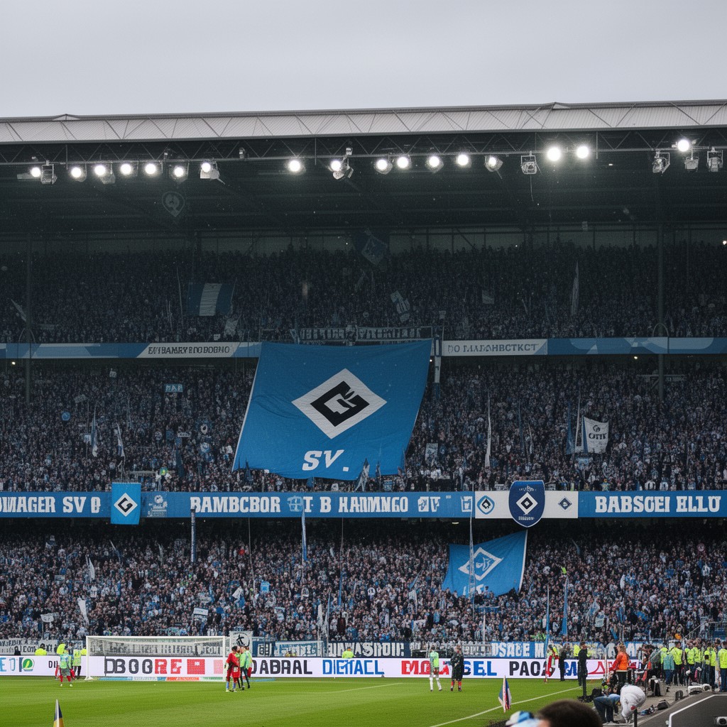 AI-generated illustration of Hamburger SV