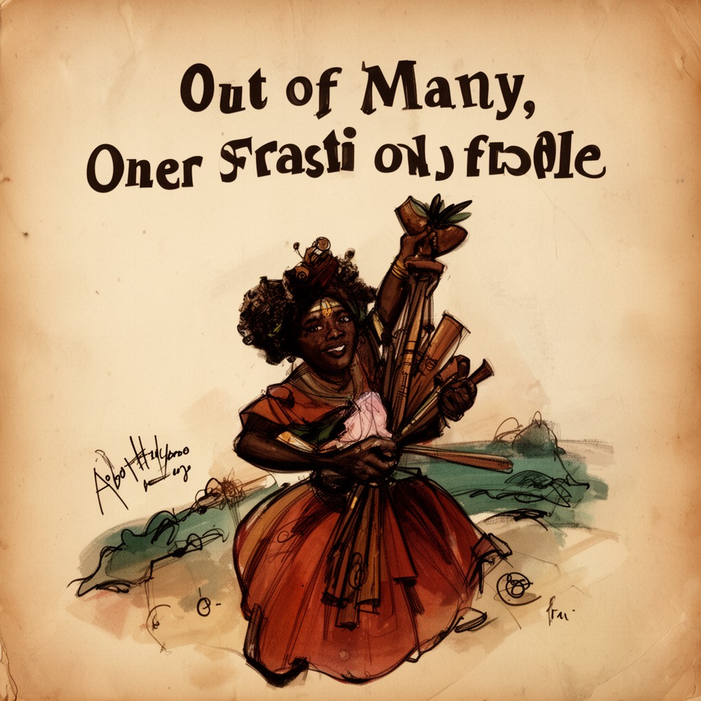 AI-generated illustration of Out of Many, One People