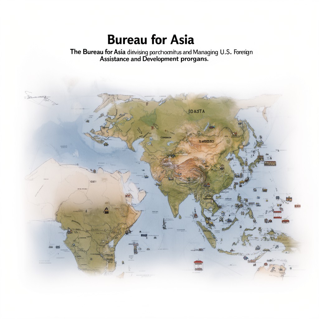 AI-generated illustration of Bureau for Asia (USAID)