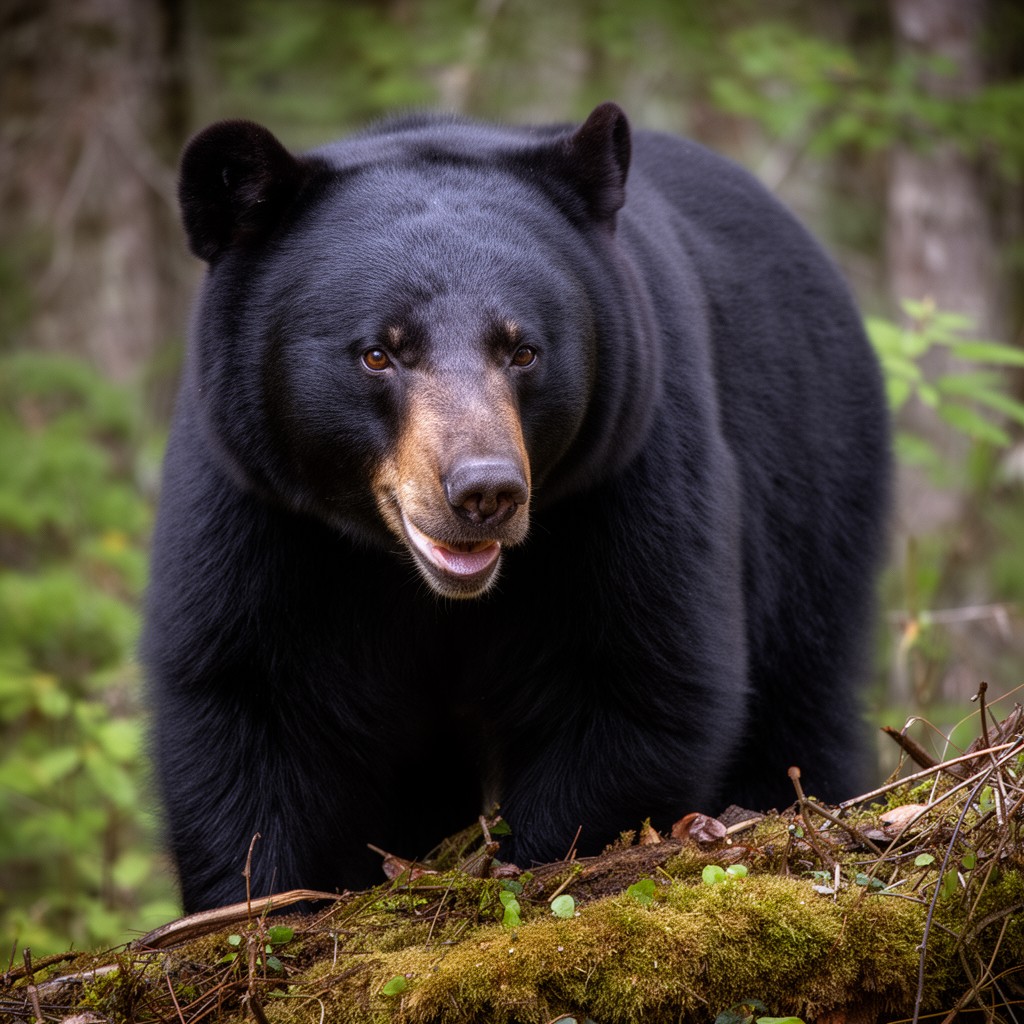 AI-generated illustration of American black bear