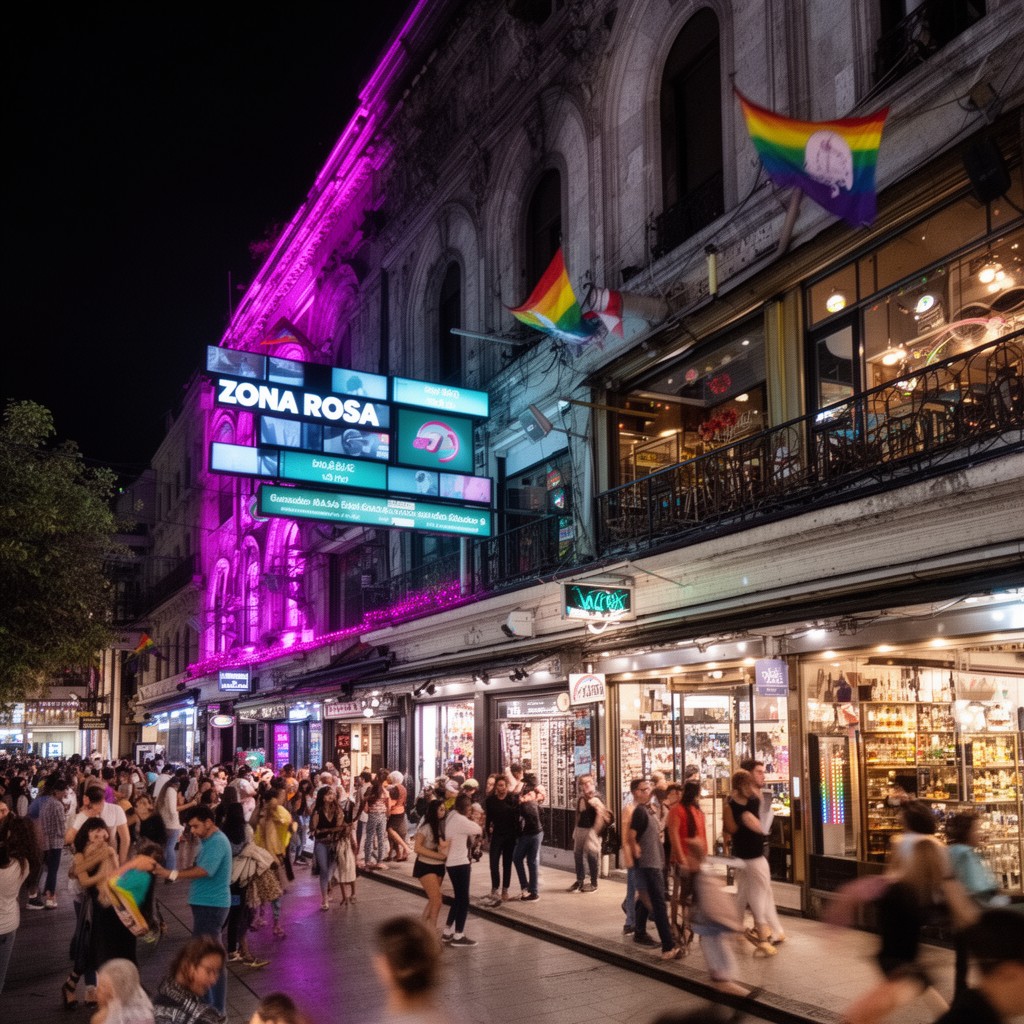 AI-generated illustration of Zona Rosa