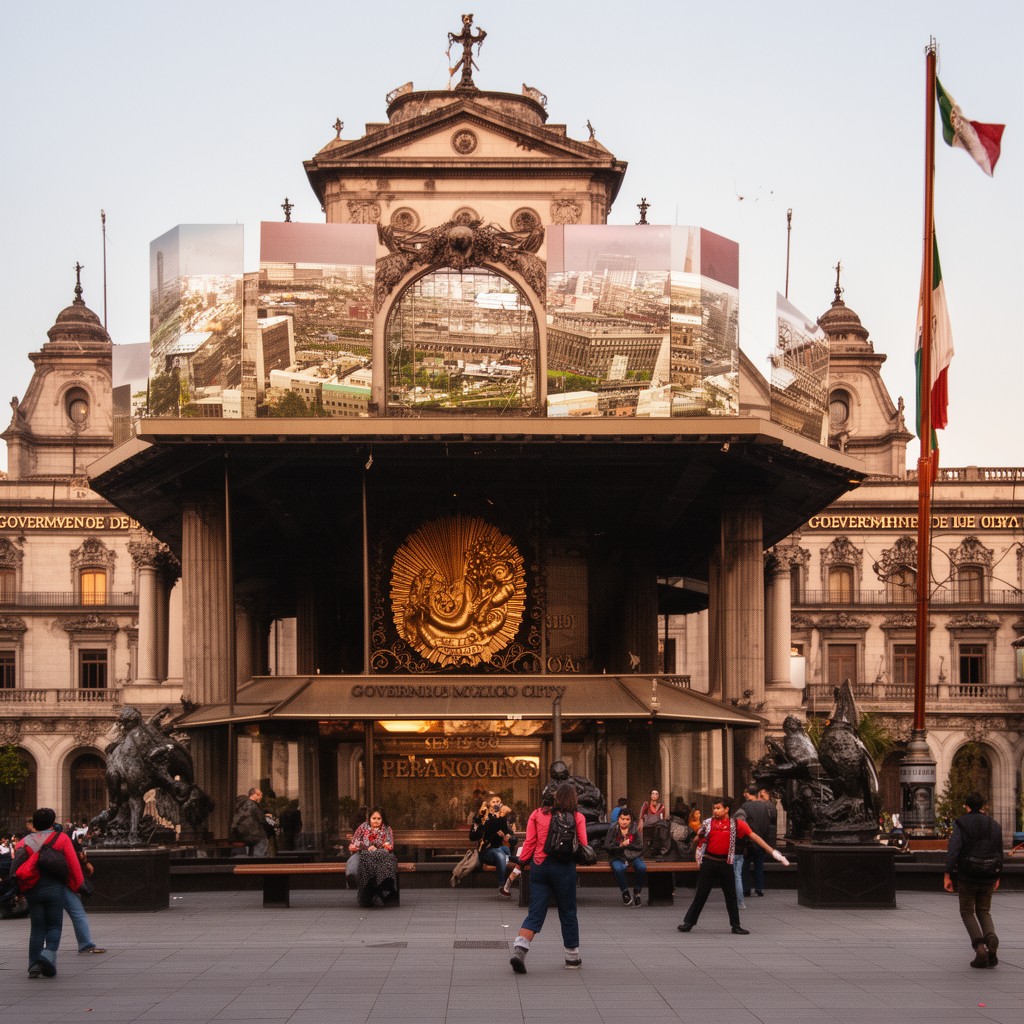 AI-generated illustration of Government of Mexico City