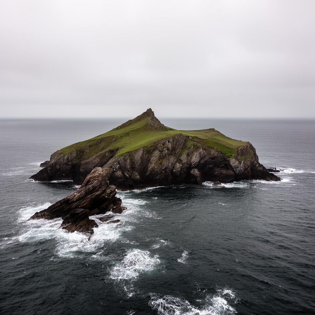 AI-generated illustration of Calf of Man