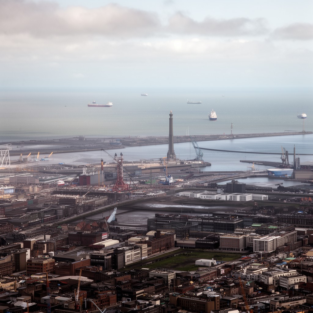 AI-generated illustration of Liverpool Bay