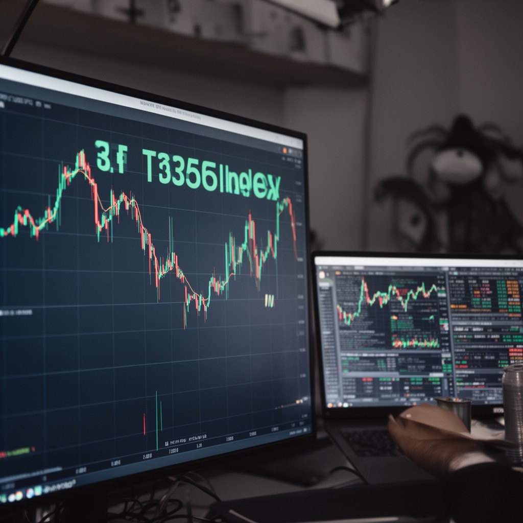 AI-generated illustration of FTSE 350 Index