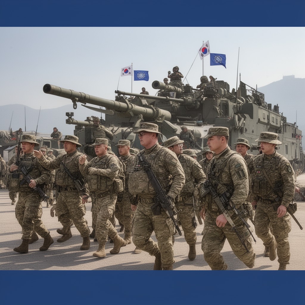 AI-generated illustration of Republic of Korea Armed Forces (operationally associated)